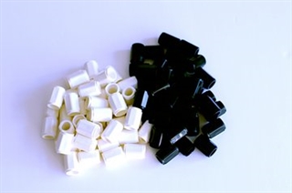 Black and white Pegs - 80 stk.
